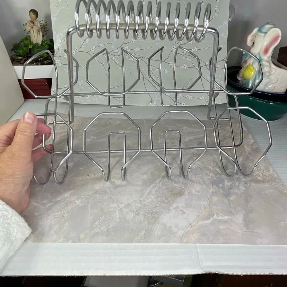Vintage mid-Century modern chrome bar caddy .
